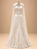 Ivory embellished gown