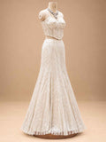 Ivory embellished gown
