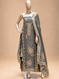 Grey Embroidered Dress Material Set with Designer Dupatta | Women's Ethnic Suit Material