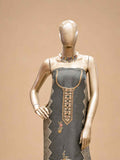 Grey Embroidered Dress Material Set with Designer Dupatta | Women's Ethnic Suit Material