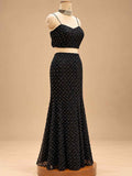 Black Embellished Lehenga Set with Sheer Dupatta | Designer Party Wear