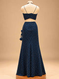 Midnight Blue Embellished Lehenga Set with Dupatta | Designer Festive Wear