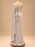 Champagne Beige Embellished Pre-Draped Saree with Beaded Blouse | Women's Occasion Wear