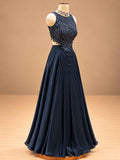 Midnight Navy Blue Embellished Lehenga Set with Sheer Ruffle Sleeves | Women's Occasion Wear