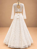White Embroidered Lehenga Set with Dupatta | Women's Wedding & Festive Wear
