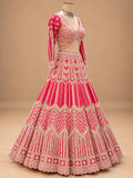 Pink Embroidered Lehenga Set with Dupatta | Women's Wedding & Festive Wear
