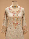 Pastel Mint Green Embroidered Sharara Suit Set with Dupatta | Women's Festive Wear