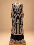 Black Embroidered Anarkali Kurta Set with Palazzo & Dupatta | Women's Ethnic Wear