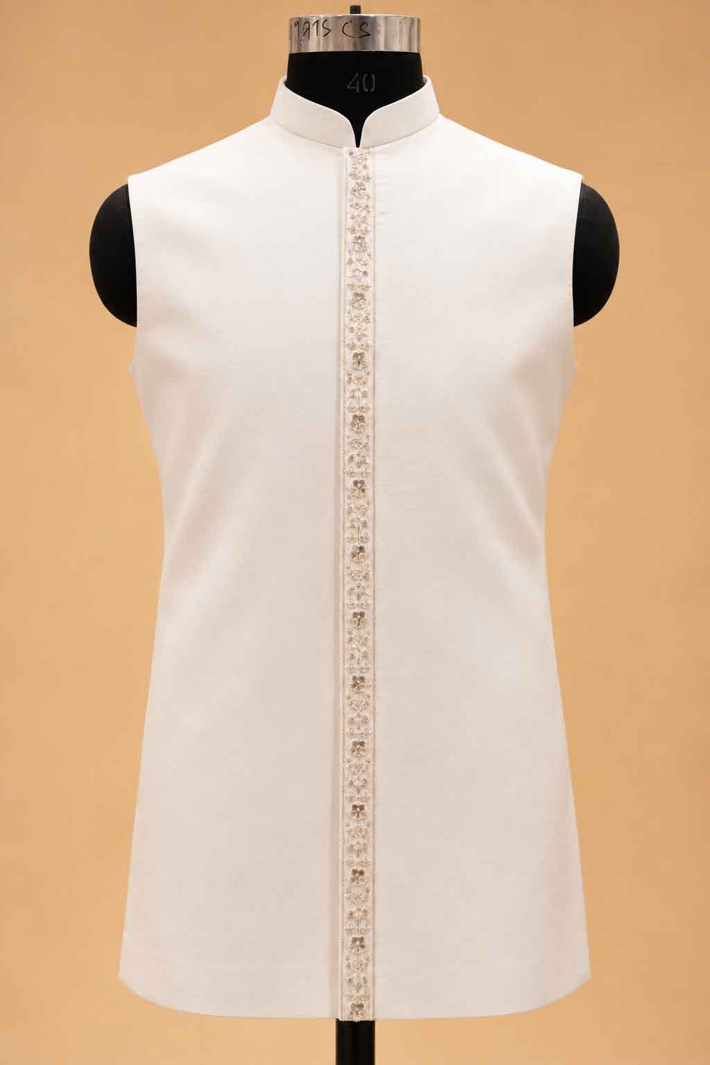 Ivory Embroidered Sherwani Set for Men | Groom & Wedding Wear