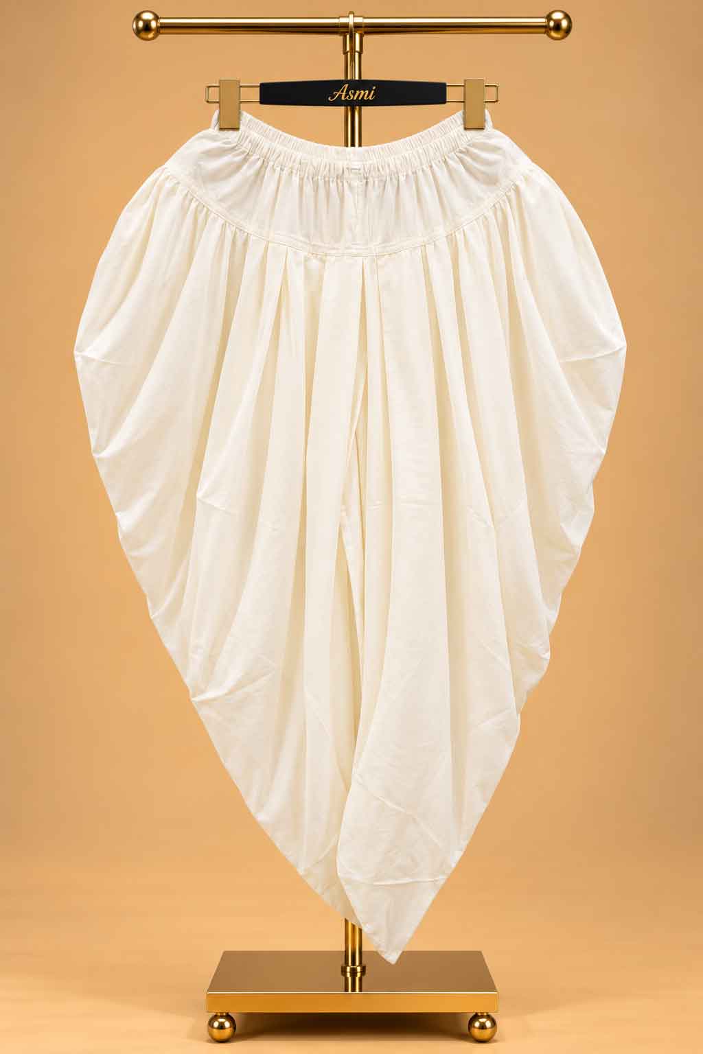 Ivory Textured Sherwani for Men with Draped Dhoti – product image 6