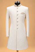 Ivory Sherwani for Men with Trousers – product image 2