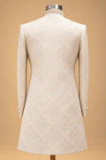 Firozi Textured Sherwani for Men with Trousers – product image 5