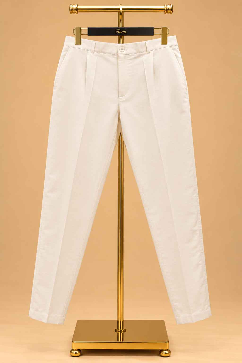 Ivory Textured Sherwani for Men with Trousers – product image 6