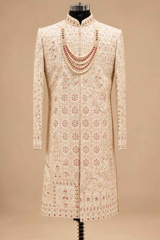 Royal Ivory sherwani for men – product view 2