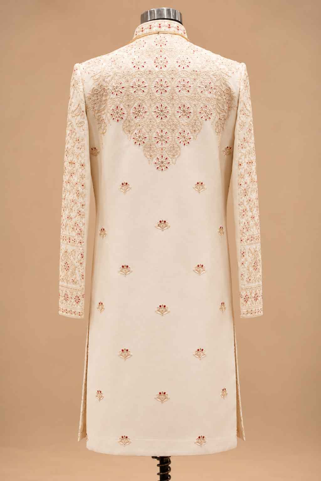 Royal Ivory sherwani for men – product view 4