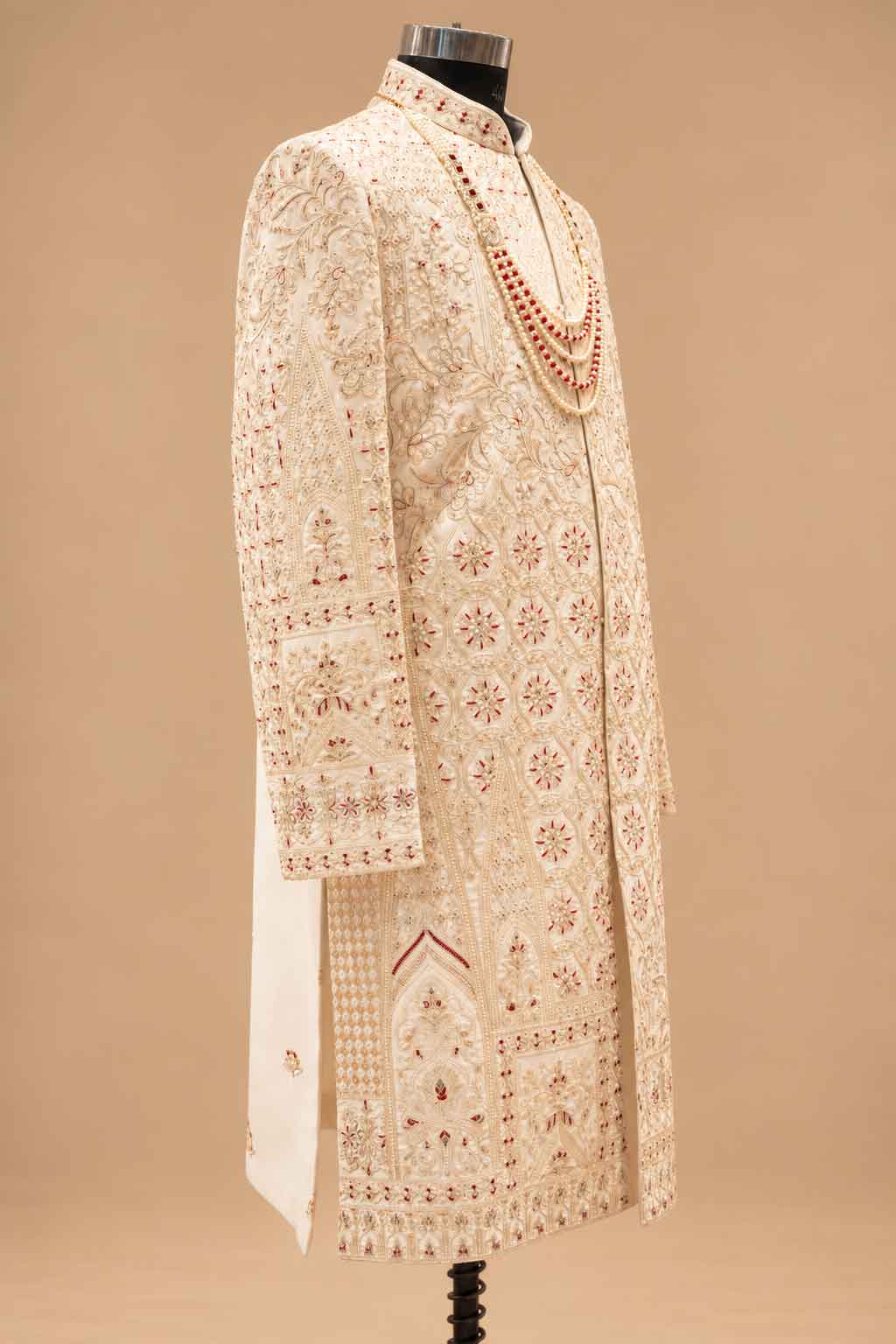 Royal Ivory sherwani for men – product view 6