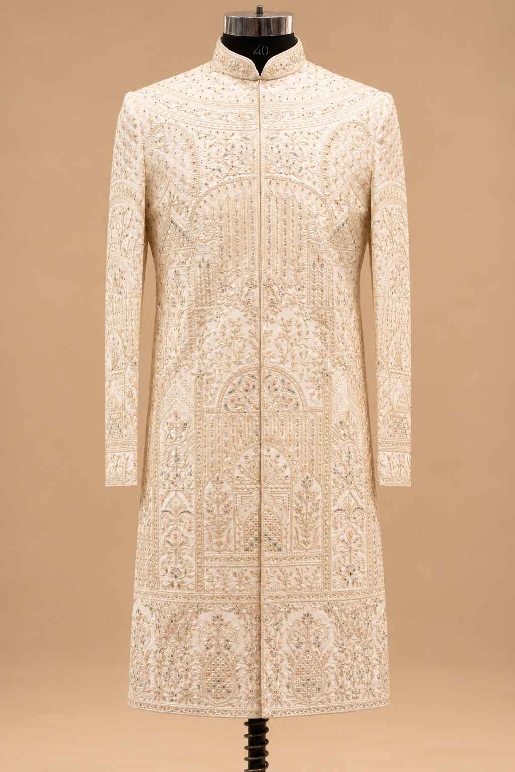 Royal Ivory sherwani for men – product view 5