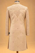 Royal Beige Gold sherwani for men – product view 4
