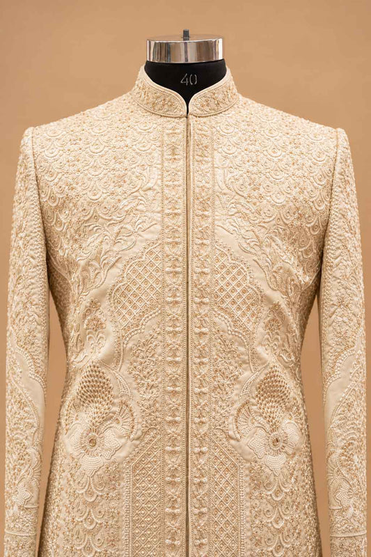 Royal Ivory sherwani for men – product view 2