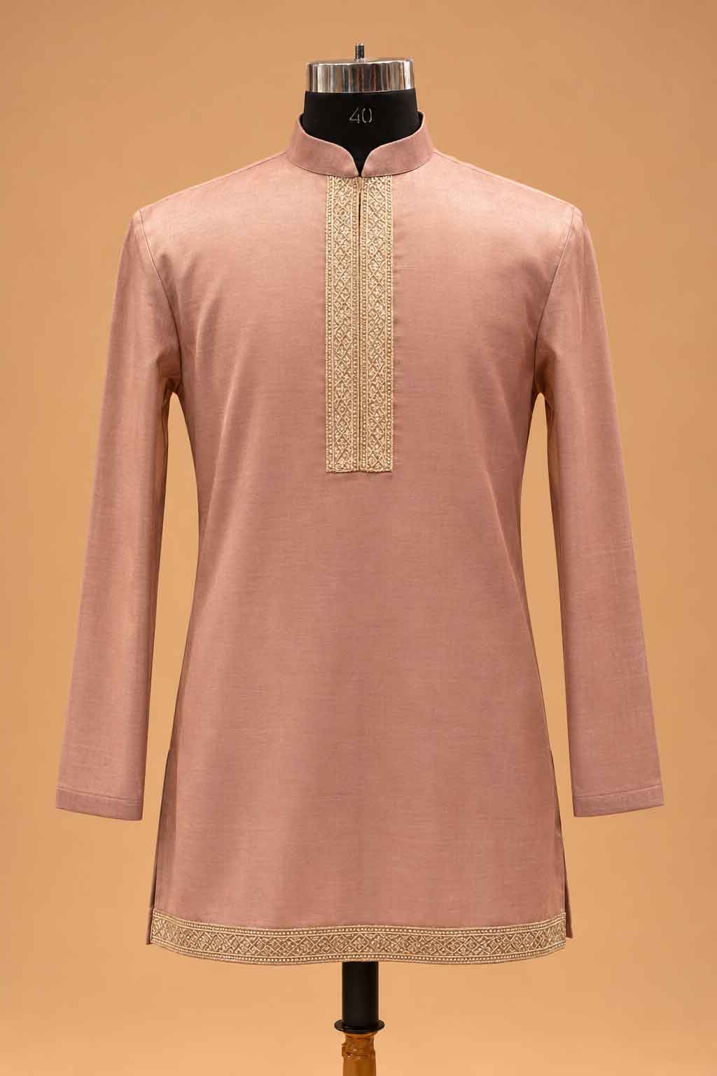 Blush Pink sherwani for men – product view 3