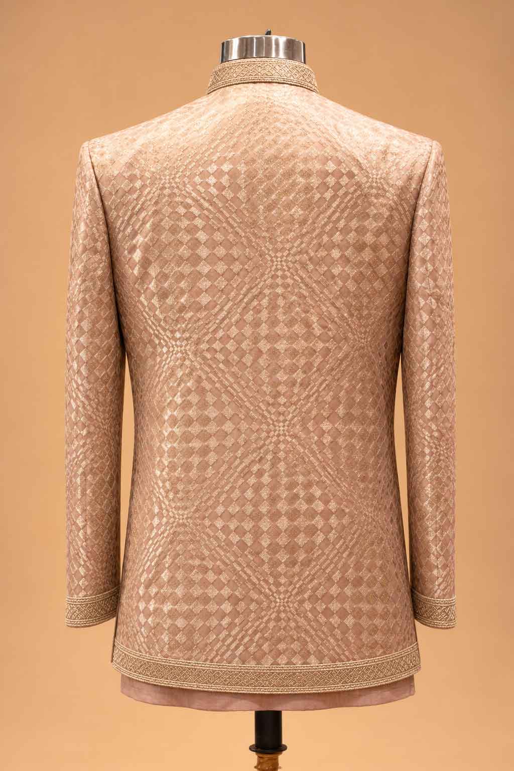 Blush Pink sherwani for men – product view 5
