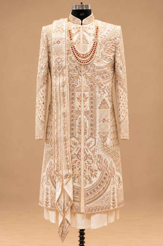 Royal Ivory sherwani for men – product view 2