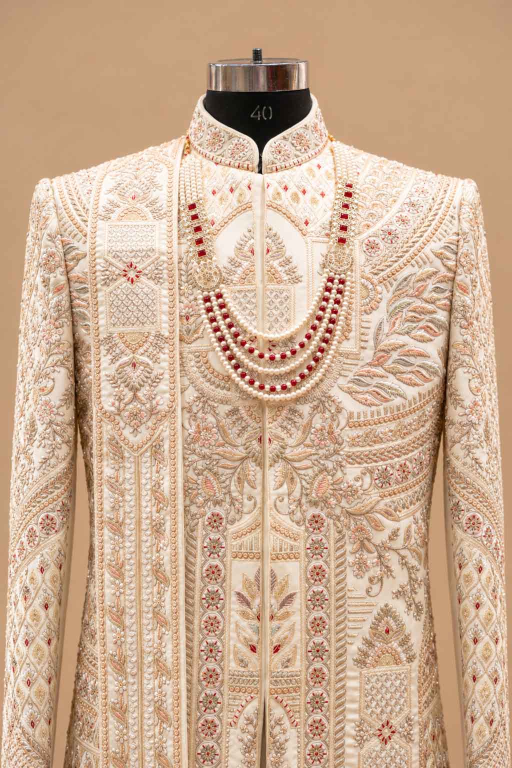 Royal Ivory sherwani for men – product view 3