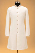 Ivory and Gold nehru jacket set for men – product view 5