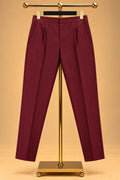 Maroon nehru jacket set for men – product view 2