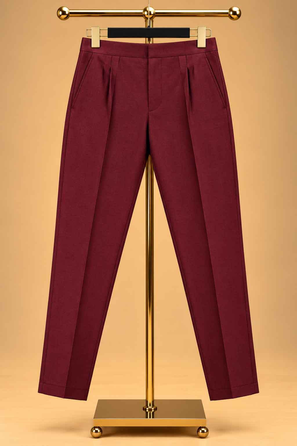 Maroon nehru jacket set for men – product view 2