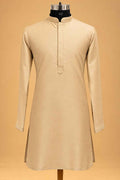 Beige nehru jacket set for men – product view 5