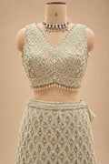 Sage Green lehenga choli for women – product view 4
