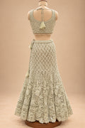 Sage Green lehenga choli for women – product view 6