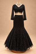 Black lehenga choli for women – product view 4