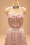 Blush Pink designer gown for women – product view 3
