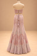 Blush Pink designer gown for women – product view 6