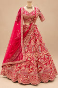 Premium Red Bridal Lehenga with Intricate Gold Embroidery, Royal Heritage Motifs and Embellished Dupatta