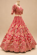 Premium Red Bridal Lehenga with Intricate Gold Embroidery, Royal Heritage Motifs and Embellished Dupatta