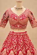 Premium Red Bridal Lehenga with Intricate Gold Embroidery, Royal Heritage Motifs and Embellished Dupatta