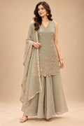 Sage Green kurta palazzo set for women – product view 1
