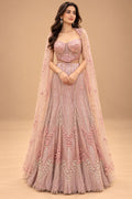 Blush Pink designer gown for women – product view 1