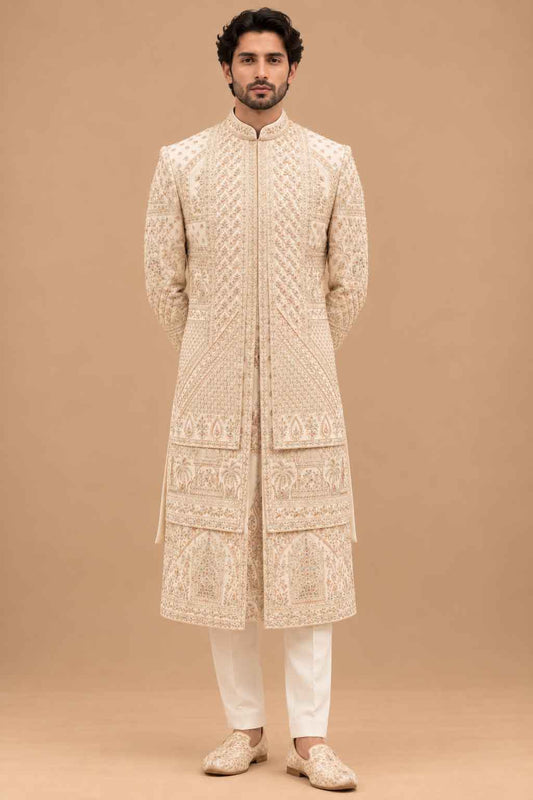 Royal Ivory sherwani for men – product view 1