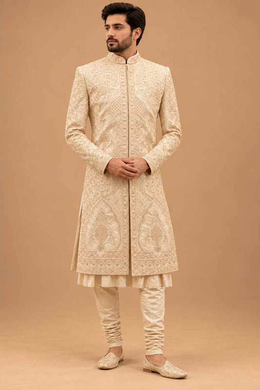 Royal Ivory sherwani for men – product view 1