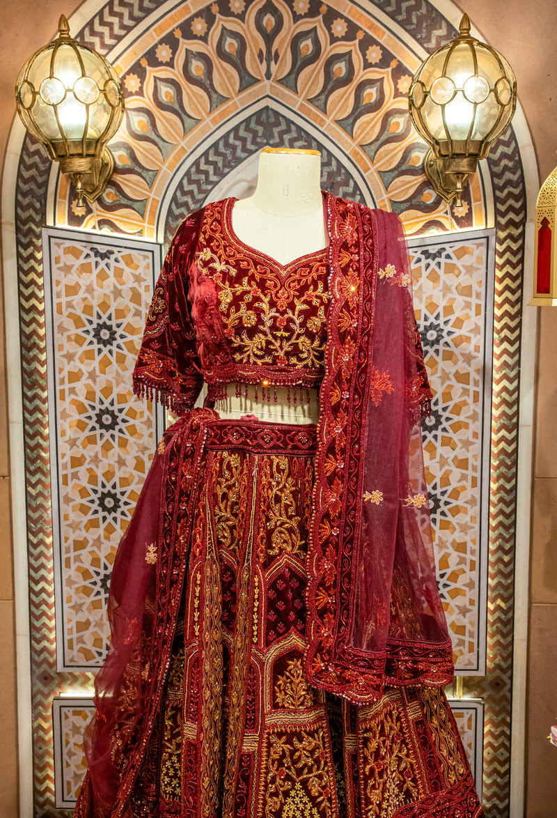Embroidered Muslin Kurta Set with Dupatta