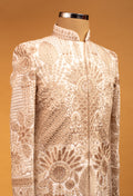 Premium Ivory Sherwani with Intricate Hand Embroidery – Wedding & Special Occasion Wear for Men