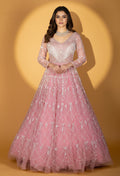 Blush Pink Hand-Embellished Net Gown