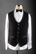 Black Embroidered Tuxedo Suit for Men – Luxury Party & Reception Wear