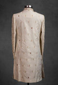 Cream Heavy Embroidered Sherwani for Men