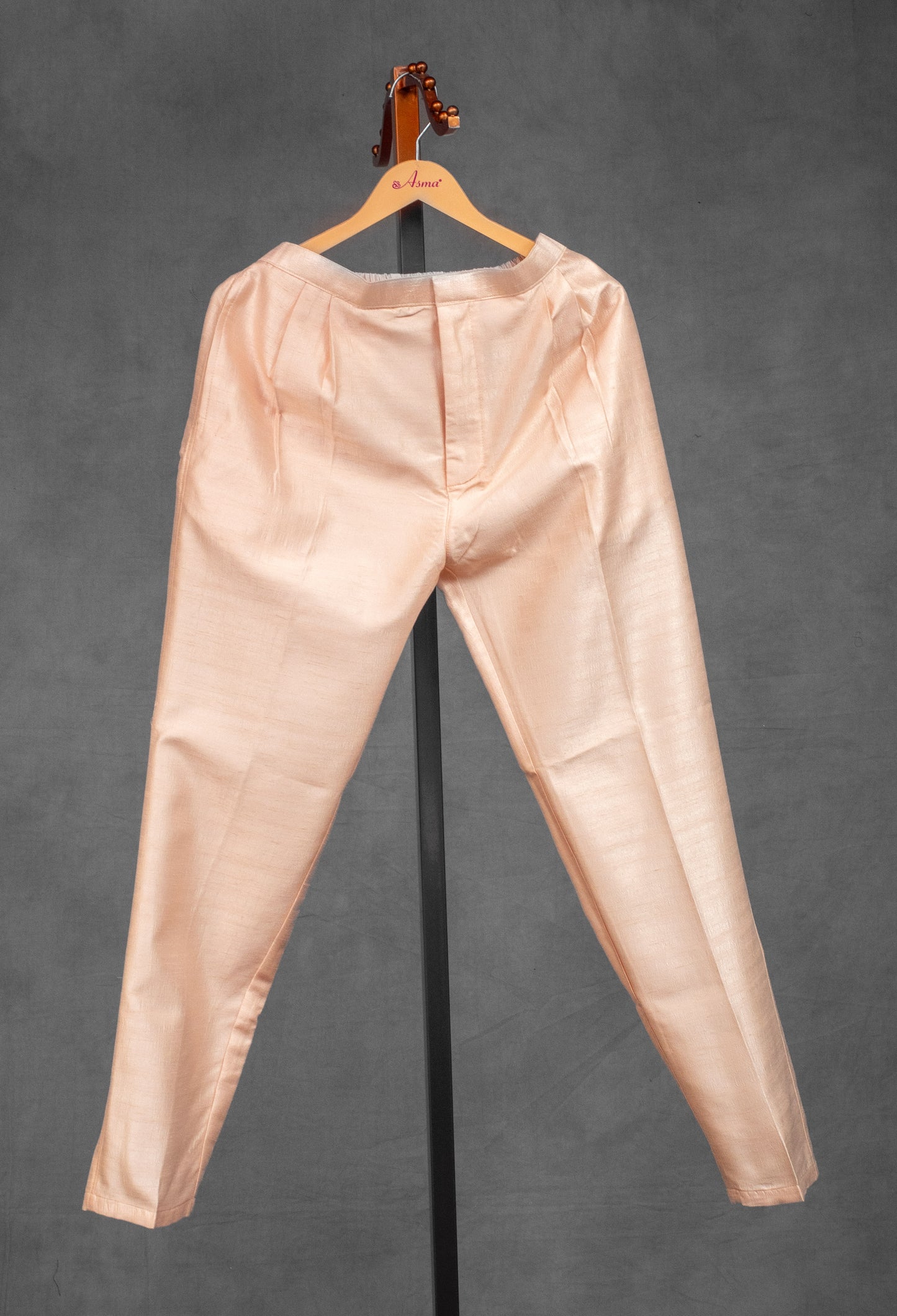 Peach Silk Kurta for Men