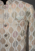 Pastel Multi-Tone Jacquard Sherwani for Men